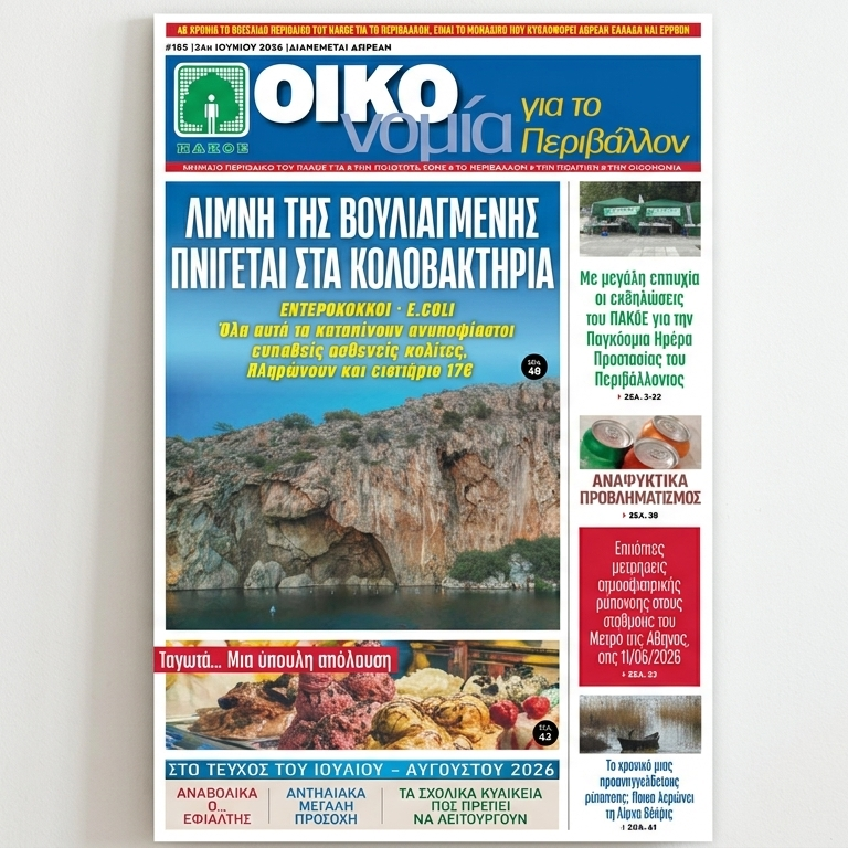 Περιοδικό «ΟΙΚΟνομία για το Περιβάλλον» #185 Ιούνιος 2026