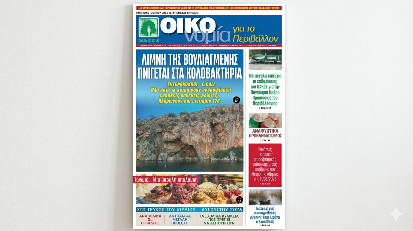 Περιοδικό «ΟΙΚΟνομία για το Περιβάλλον» #185 Ιούνιος 2026
